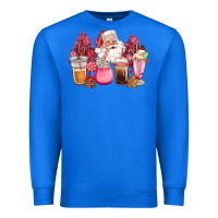 Pink Christmas Pink Tree Santa Coffe Cups Premium Sweatshirt | Teevron