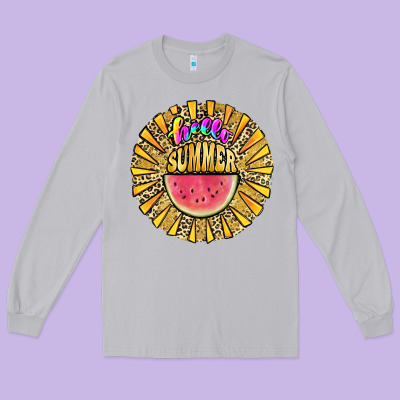 Hello Summer Long Sleeve Tee Designed By Jahusdesignshop
