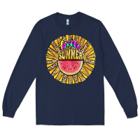 Navy hello summer Long Sleeve Tee - JahusDesignShop