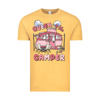 Vintage Mustard queen of the camper Vintage Tee - MaliasSmallBusiness