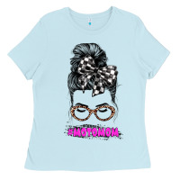 Baby Blue motomom Ladies Tee - JahusDesignShop