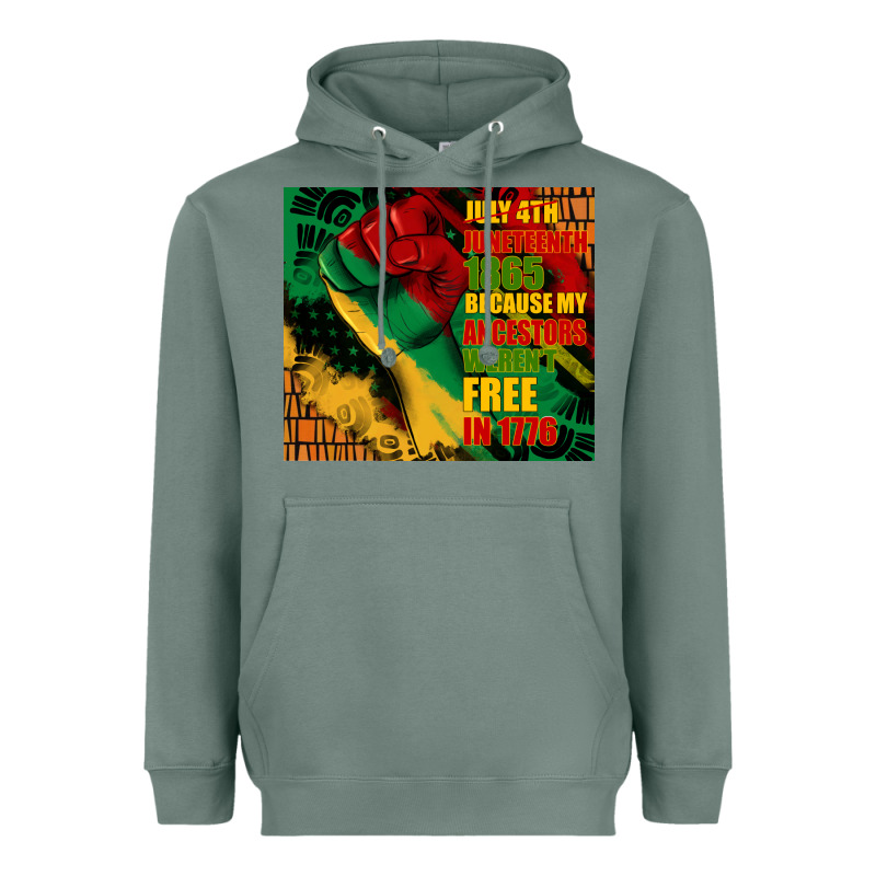 Juneteenth 1865 Because My Ancestors Werent Free In 1776 Tumbler Heavyweight Hoodie by CowGirlArtShop | Teevron
