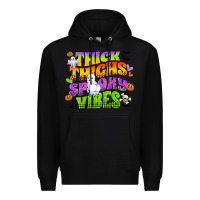 Black thick thighs and spooky vibes Premium Hoodie - CowGirlArtShop