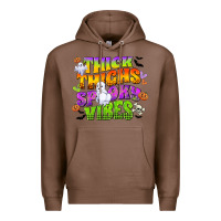 Chestnut thick thighs and spooky vibes Premium Hoodie - CowGirlArtShop
