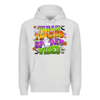 Dove Grey thick thighs and spooky vibes Premium Hoodie - CowGirlArtShop