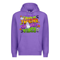 Purple thick thighs and spooky vibes Premium Hoodie - CowGirlArtShop