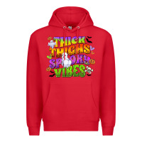 Red thick thighs and spooky vibes Premium Hoodie - CowGirlArtShop
