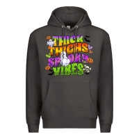 Smoke thick thighs and spooky vibes Premium Hoodie - CowGirlArtShop