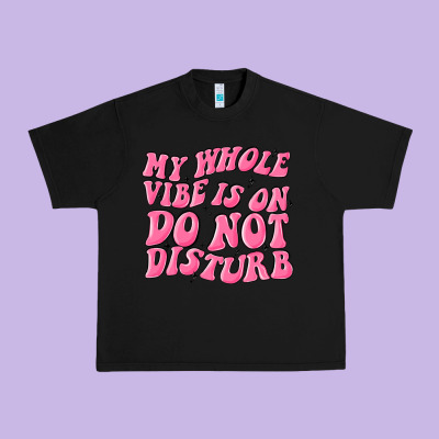 My Whole Vibes On Do Not Disturb Urban Heavy Tee Designed By Maliassmallbusiness