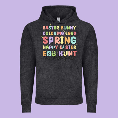 Easter Bunny Spring Vintage Hoodie Designed By Maliassmallbusiness