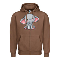 Chestnut elephant Zipper Hoodie - texasbilliewilder