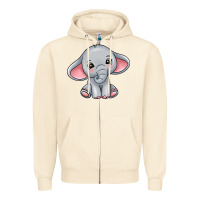 Sandshell elephant Zipper Hoodie - texasbilliewilder