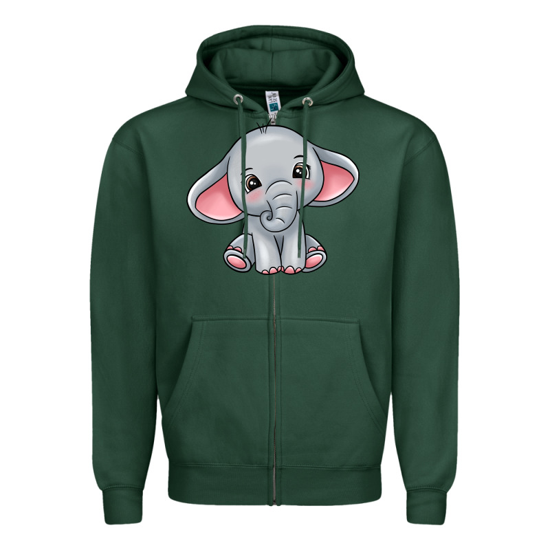 Elephant Zipper Hoodie by texasbilliewilder | Teevron