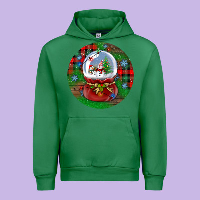 Snow Globe Christmas Ornament Urban Hoodie Designed By Bundleandbundleshop