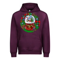 Mauve Wine snow globe christmas ornament Urban Hoodie - BundleAndBundleShop