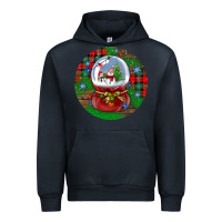 Navy snow globe christmas ornament Urban Hoodie - BundleAndBundleShop
