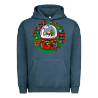 Pigment Midnight Navy snow globe christmas ornament Urban Hoodie - BundleAndBundleShop