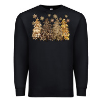 Black merry christmas leopard trees Premium Sweatshirt - CowGirlArtShop