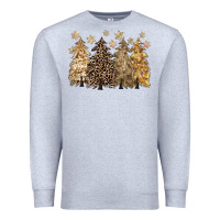 Heather Grey merry christmas leopard trees Premium Sweatshirt - CowGirlArtShop