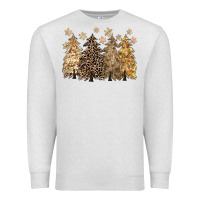 Oatmeal Heather merry christmas leopard trees Premium Sweatshirt - CowGirlArtShop