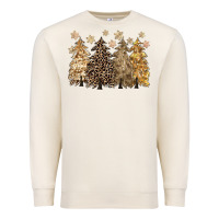 Sandshell merry christmas leopard trees Premium Sweatshirt - CowGirlArtShop