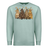Seafoam merry christmas leopard trees Premium Sweatshirt - CowGirlArtShop