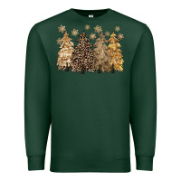 Sports Green merry christmas leopard trees Premium Sweatshirt - CowGirlArtShop