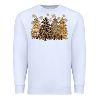 White merry christmas leopard trees Premium Sweatshirt - CowGirlArtShop