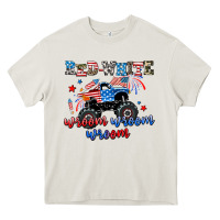 Cream red white wroom wroom wroom Heavy Core Tee - AdoDesignShop