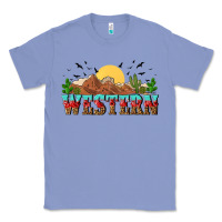 Colony Blue western Classic Tee - NancyCooperArtShop