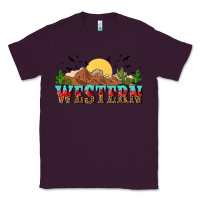 Plum western Classic Tee - NancyCooperArtShop
