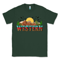Sports Green western Classic Tee - NancyCooperArtShop