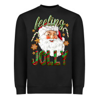 Feeling Jolly With Santa Heavyweight Sweatshirt | Teevron
