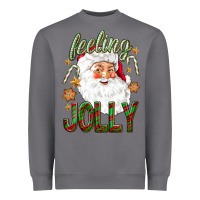 Storm Feeling Jolly with Santa Heavyweight Sweatshirt - NancyCooperArtShop