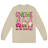 Mushroom gnome for the holidays Long Sleeve Tee - MaliasSmallBusiness