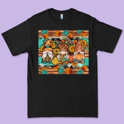 Western Fall Gnomes Tumbler Premium Tee Designed By Artiststas