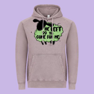 He Left The 99 To Come For Me Vintage Hoodie Designed By Maliassmallbusiness