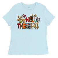 Baby Blue why hello there fall Ladies Tee - AdoDesignShop