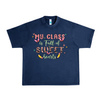 Navy my class is full of sweet hearts Urban Heavy Tee - MaliasSmallBusiness