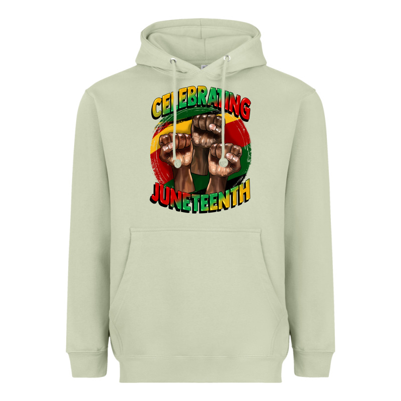 Im Celebrating Juneteenth  (1) Heavyweight Hoodie by CowGirlArtShop | Teevron