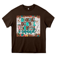 Chocolate Brown dental squad Heavy Core Tee - JahusDesignShop