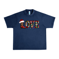 Navy love christmas boots Urban Heavy Tee - AdoDesignShop