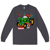 Smoke farm tractor christmas Long Sleeve Tee - MaliasSmallBusiness