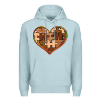 Blue Mist melanin skin tone heart black history Premium Hoodie - CowGirlArtShop