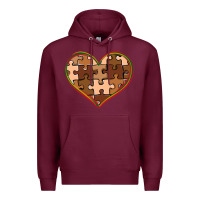 Melanin Skin Tone Heart Black History Premium Hoodie | Teevron