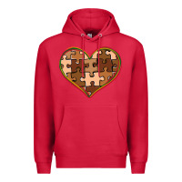 Cardinal melanin skin tone heart black history Premium Hoodie - CowGirlArtShop