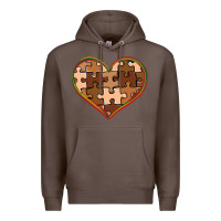 Coffee melanin skin tone heart black history Premium Hoodie - CowGirlArtShop