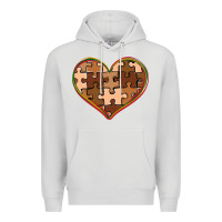 Dove Grey melanin skin tone heart black history Premium Hoodie - CowGirlArtShop