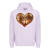 Lilac melanin skin tone heart black history Premium Hoodie - CowGirlArtShop