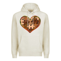 Oatmeal Heather melanin skin tone heart black history Premium Hoodie - CowGirlArtShop